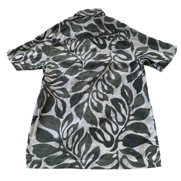 Quiksilver Boys Hawaiian Button Down Collared Top Youth Medium - Picture 2 of 4